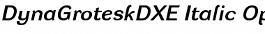 DynaGrotesk DXE Italic Font