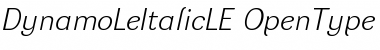 Dynamo LE Regular Font