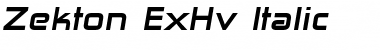 Zekton ExHv Font