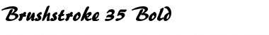 Brushstroke 35 Bold Font