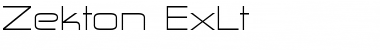 Zekton ExLt Font
