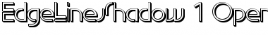 EdgeLineShadow Regular Font