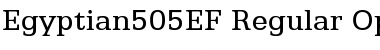 Egyptian505EF Regular Font