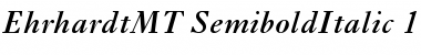 Ehrhardt MT Semi Bold Italic Font