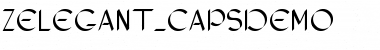 ZElegant_CapsDemo Font