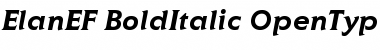 ElanEF BoldItalic ElanEF BoldItalic