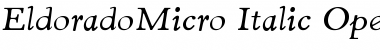 EldoradoMicro Italic