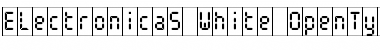 Download ElectronicaS-White Font Download ElectronicaS-White Font