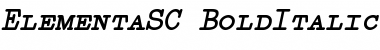 Elementa SC Bold Italic