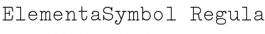 Elementa Symbol Regular Font