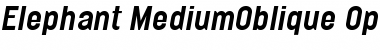 Elephant MediumOblique Font