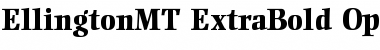 Ellington MT Extra Bold Font