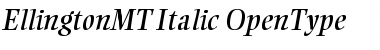 Ellington MT Italic Font