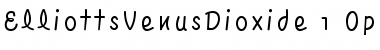 ElliottsVenusDioxide Regular Font