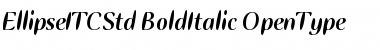 Ellipse ITC Std Bold Italic Font