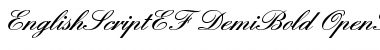 EnglishScriptEF DemiBold Font