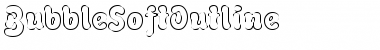 BubbleSoftOutline Regular Font