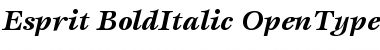 ITC Esprit Bold Italic Font