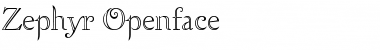 Zephyr Openface Font