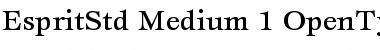 ITC Esprit Std Medium Font