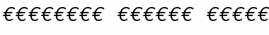 Euro Mono Italic
