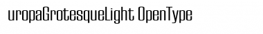 Download EuropaGrotesqueLight Font