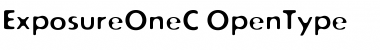 ExposureOneC Regular Font