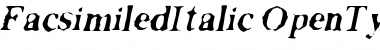 Facsimiled Italic Font