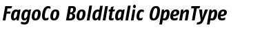 FagoCo BoldItalic Font