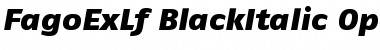 FagoExLf BlackItalic Font