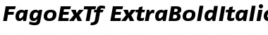FagoExTf ExtraBoldItalic