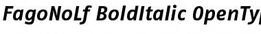 FagoNoLf BoldItalic Font