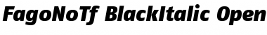 FagoNoTf BlackItalic Font