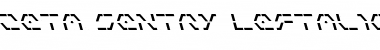 Zeta Sentry Leftalic Regular Font