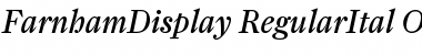Download FarnhamDisplay-RegularItal Font Download FarnhamDisplay-RegularItal Font