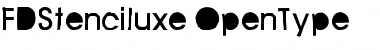 Download FD Stenciluxe Font Download FD Stenciluxe Font