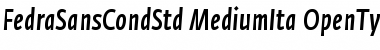 Fedra Sans Condensed Std Medium Italic