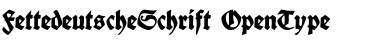 Fette deutsche Schrift Regular Font
