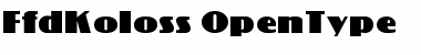 Download FFD Koloss Font Download FFD Koloss Font