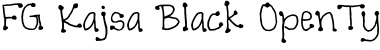 Download FG Kajsa Black Font