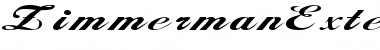 ZimmermanExtended Font