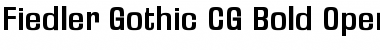 Fiedler Gothic CG Bold Regular Font