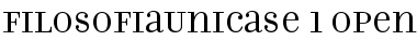 FilosofiaUnicase Font