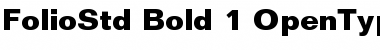 Folio Std Bold Font