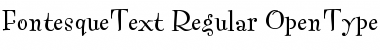 FontesqueText-Regular Regular Font