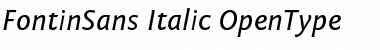 Fontin Sans Italic Font