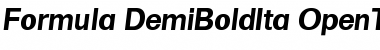 Formula-DemiBoldIta Font