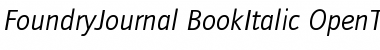 Download FoundryJournal-BookItalic Font Download FoundryJournal-BookItalic Font