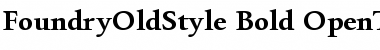 FoundryOldStyle Font