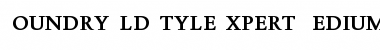 FoundryOldStyleExpert Medium Font